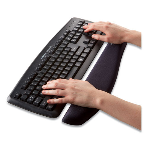 Image of Fellowes® PlushTouch Keyboard Wrist Rest, 18.12 x 3.19, Graphite