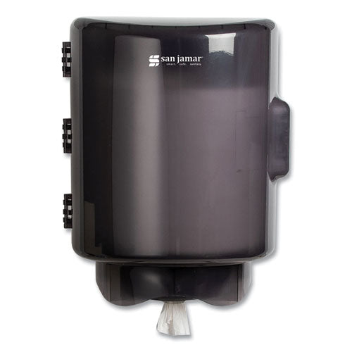 Image of San Jamar® Adjustable Center Pull Towel Dispenser, 10.75 X 10.25 X 13.25, Black Pearl