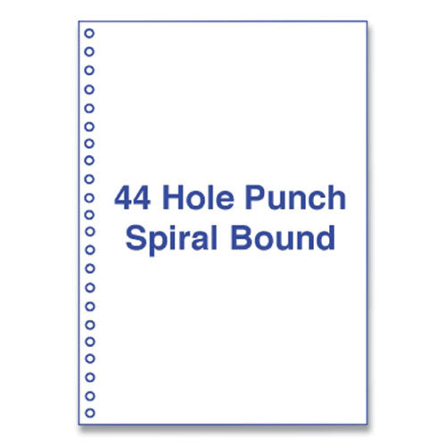 Image of Alliance Perforated and Punched Laser Cut Sheets, 44-Hole Side Punched, 20 lb Bond Weight, 8.5 x 11, White, 500/Ream