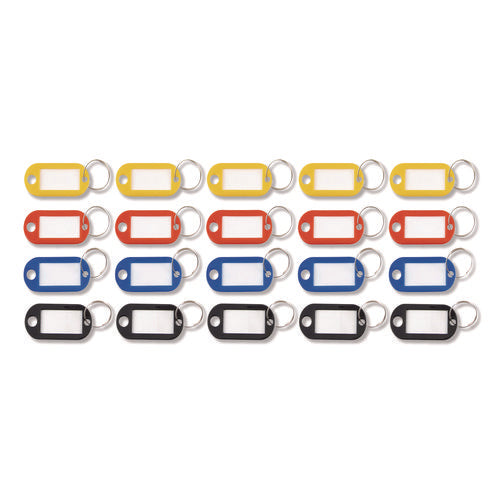 Image of Advantus Key Tags Label Window, 0.88 X 0.19 X 2, Assorted, 20/pack