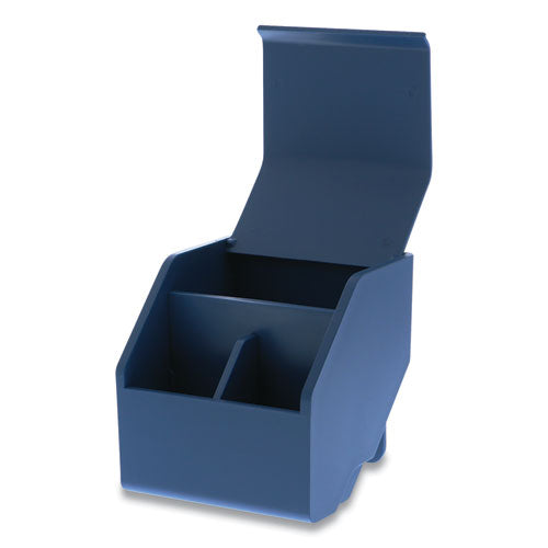 Image of Bostitch® Konnect Desktop Organizer Short Storage Bin, 3.4" x 3.5" x 3.5", Blue