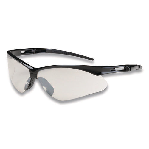 Image of Bouton® Anser Optical Safety Glasses, Scratch-Resistant, Clear Lens, Black Frame
