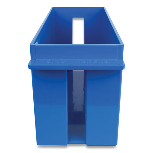 Image of CONTROLTEK® Extra-Capacity Coin Tray, Nickels, 1 Compartment, Denomination And Capacity Etched On Side, 10.5 X 4.75 X 5, Plastic, Blue