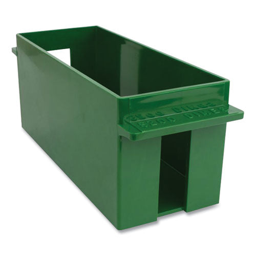 Image of CONTROLTEK® Extra-Capacity Coin Tray, Dimes, 1 Compartment, Denomination And Capacity Etched On Side, 10.5 X 4.75 X 5, Plastic, Green