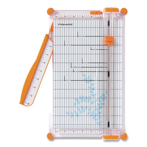 Image of Fiskars® Surecut Deluxe Paper Trimmer, 10 Sheets, 12" Cut Length, Plastic Base, 9 X 15