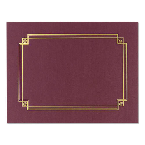 Image of Great Papers!® Premium Textured Certificate Holder, 12.65 X 9.75, Burgundy, 3/pack