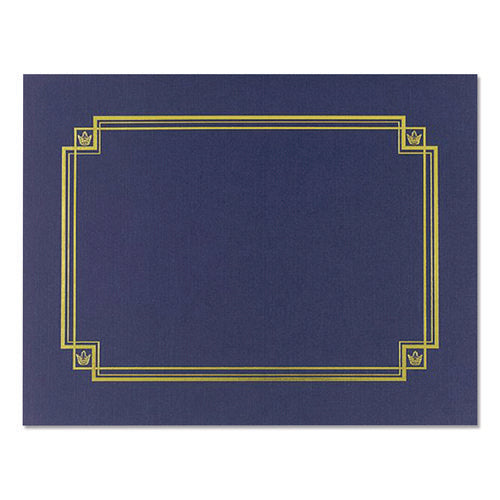 Image of Great Papers!® Premium Textured Certificate Holder, 12.65 X 9.75, Navy, 3/pack