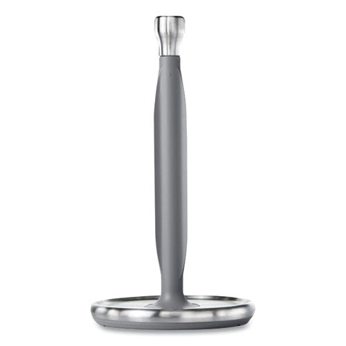 Image of OXO Good Grips Steady Paper Towel Holder, Stainless Steel, 8.1 X 7.8 X 14.5, Gray/silver