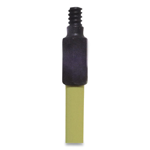 Image of O'Dell® Broom Handle with Nylon Thread, Fiberglass, 60", Yellow
