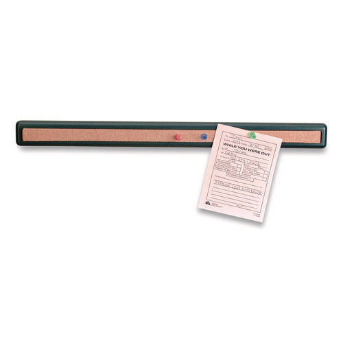 Image of Officemate Verticalmate Plastic Cork Bar, 1.5" x 19", Gray
