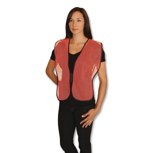 Image of PIP Hook and Loop Safety Vest, One Size Fits Most, Hi-Viz Orange