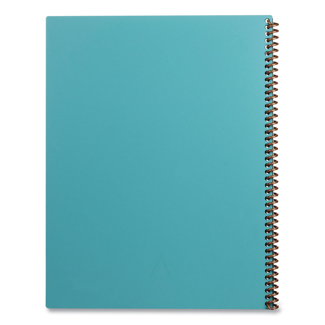 Image of Rocketbook Core Smart Notebook, Dotted Rule (4 sq/in), Neptune Teal Cover, (16) 11 x 8.5 Sheets