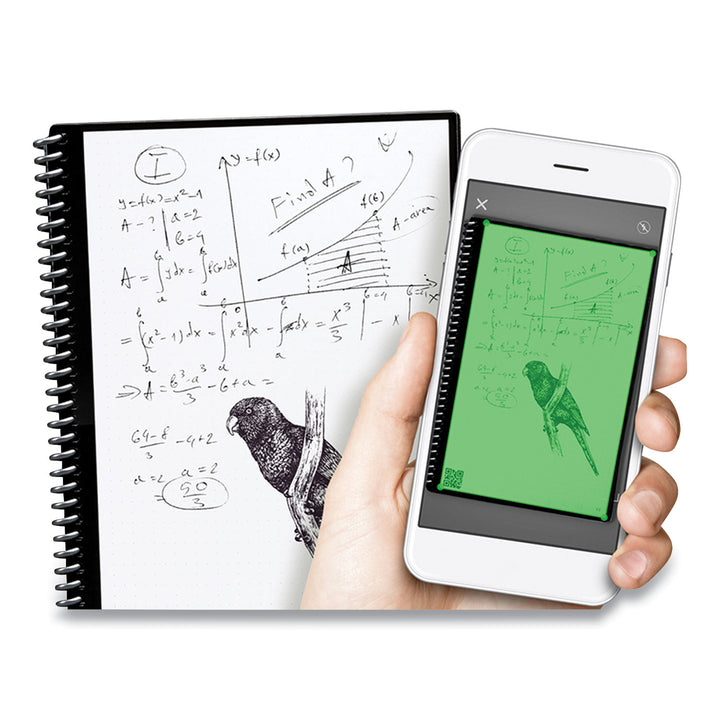 Image of Rocketbook Core Smart Notebook, Dotted Rule (4 sq/in), Neptune Teal Cover, (16) 11 x 8.5 Sheets
