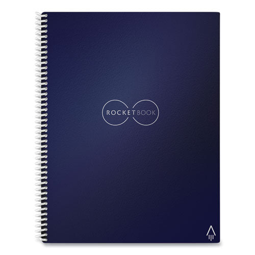 Image of Rocketbook Core Smart Notebook, Dotted Rule (4 sq/in), Midnight Blue Cover, (16) 11 x 8.5 Sheets