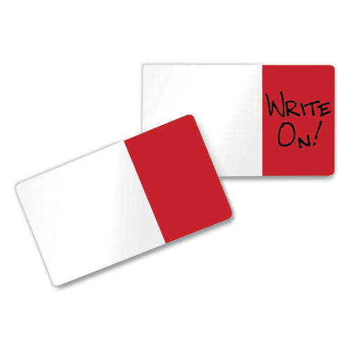 Image of Redi-Tag® Easy-To-Read Self-Stick Index Tabs, 0.43" Wide, Red, 50/pack