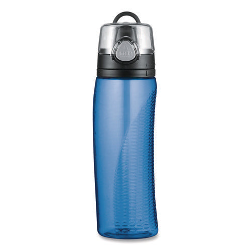 Image of Thermos® Intak by Thermos Hydration Bottle with Meter, 24 oz, Plastic, Blue