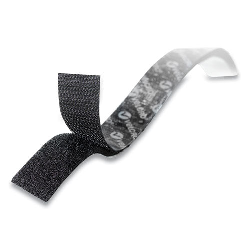 Image of VELCRO® Brand Sticky-Back Fasteners, Removable Adhesive, 0.75" X 35 Ft, Black