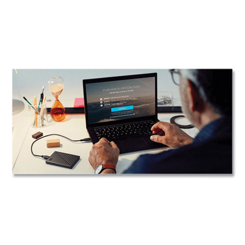 Image of WD My Passport External Hard Drive, 5 Tb, Usb 3.2, Black