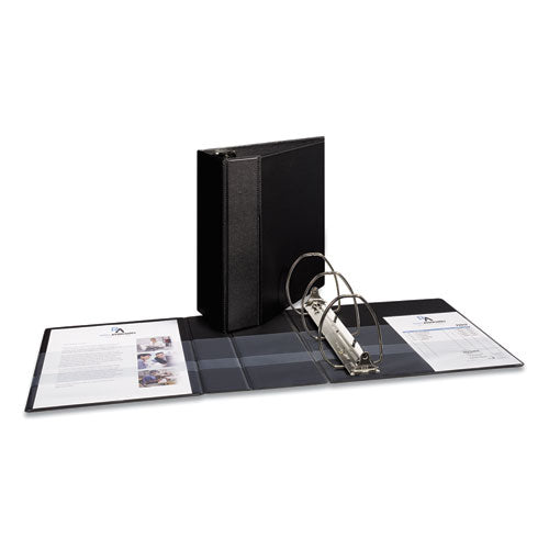Image of Avery® Durable View Binder With Durahinge And Ezd Rings, 3 Rings, 5" Capacity, 11 X 8.5, Black, (9900)