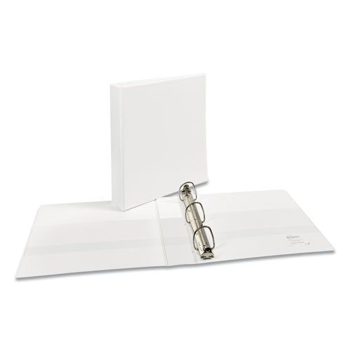 Image of Avery® Durable View Binder With Durahinge And Ezd Rings, 3 Rings, 1.5" Capacity, 11 X 8.5, White, (9401)