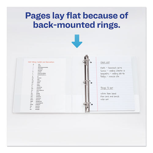 Image of Avery® Durable View Binder With Durahinge And Slant Rings, 3 Rings, 3" Capacity, 11 X 8.5, White