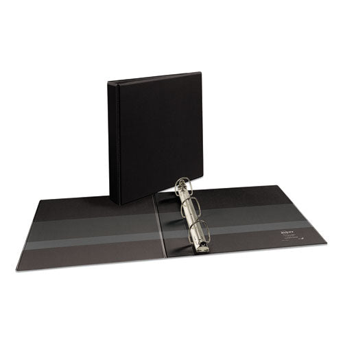 Image of Avery® Durable View Binder With Durahinge And Ezd Rings, 3 Rings, 1.5" Capacity, 11 X 8.5, Black, (9400)