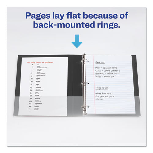 Image of Avery® Durable Non-View Binder With Durahinge And Slant Rings, 3 Rings, 1" Capacity, 11 X 8.5, Green