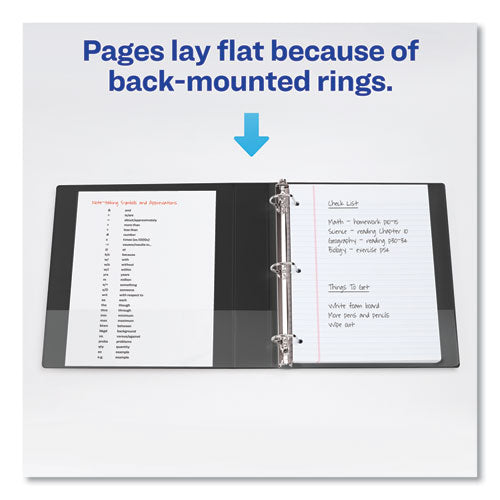 Image of Avery® Durable Non-View Binder With Durahinge And Slant Rings, 3 Rings, 1.5" Capacity, 11 X 8.5, Blue