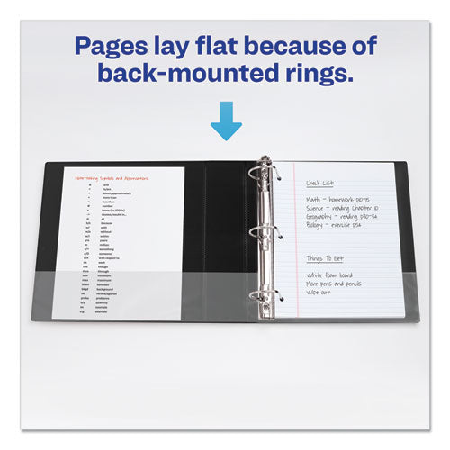 Image of Avery® Durable Non-View Binder With Durahinge And Ezd Rings, 3 Rings, 4" Capacity, 11 X 8.5, Black, (8802)