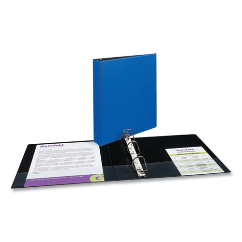 Image of Avery® Durable Non-View Binder With Durahinge And Slant Rings, 3 Rings, 1.5" Capacity, 11 X 8.5, Blue