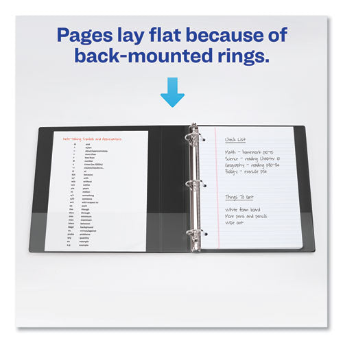 Image of Avery® Durable Non-View Binder With Durahinge And Slant Rings, 3 Rings, 1.5" Capacity, 11 X 8.5, Green