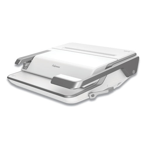 Image of Fellowes® Lyra 3-In-1 Binding Center, 300 Sheets, 16.63 X 15.62 X 6.03, White/gray