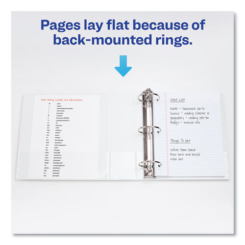 Image of Avery® Economy View Binder With Round Rings , 3 Rings, 1" Capacity, 11 X 8.5, White, (5711)