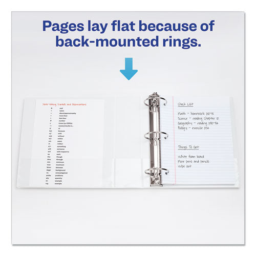 Image of Avery® Economy View Binder With Round Rings , 3 Rings, 1.5" Capacity, 11 X 8.5, White, (5726)