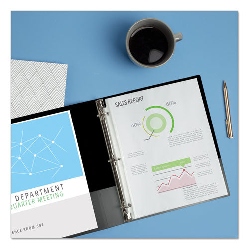 Image of Avery® Economy Non-View Binder With Round Rings, 3 Rings, 1.5" Capacity, 11 X 8.5, Blue, (3400)