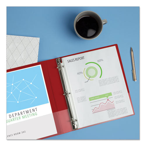 Image of Avery® Economy Non-View Binder With Round Rings, 3 Rings, 1" Capacity, 11 X 8.5, Red, (3310)