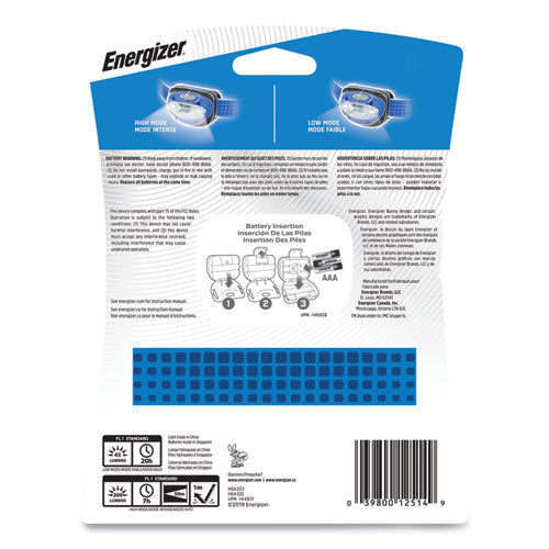 Image of Energizer® Led Headlight, 3 Aaa Batteries (included), Blue