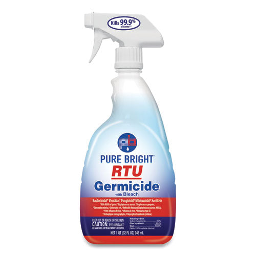 Image of Pure Bright® Rtu Germicide With Bleach, Fresh Scent, 32 Oz Spray Bottle, 9/carton