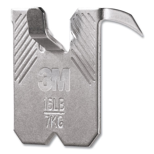 Image of 3M Claw Drywall Picture Hanger, Stainless Steel, 15 lb Capacity, 5 Hooks and 5 Spot Markers