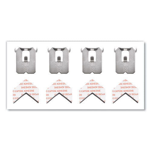 Image of 3M Claw Drywall Picture Hanger, Stainless Steel, 25 lb Capacity, 4 Hooks and 4 Spot Markers,