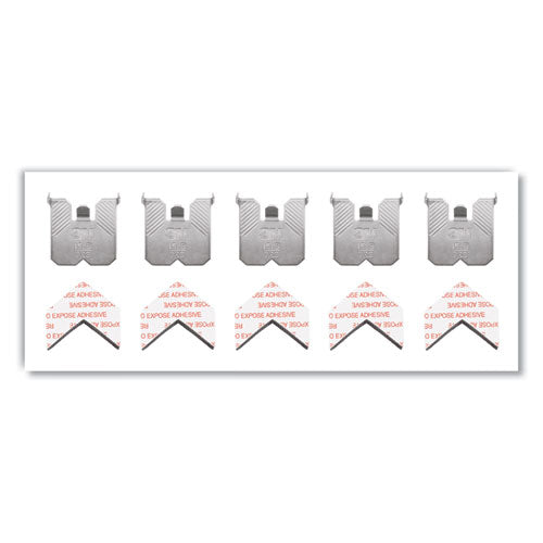 Image of 3M Claw Drywall Picture Hanger, Stainless Steel, 15 lb Capacity, 5 Hooks and 5 Spot Markers