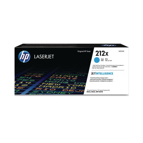Image of HP HP 212x, (w2121x) High-Yield Cyan Original Laserjet Toner Cartridge