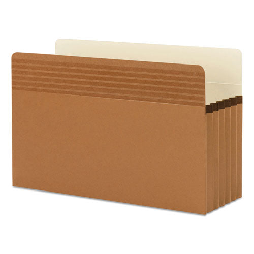 Image of Smead Easy Grip Pockets, 5.25" Expansion, Legal Size, Redrope, 10/box