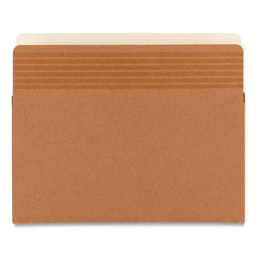 Image of Smead Easy Grip Pockets, 3.5" Expansion, Letter Size, Redrope, 25/box