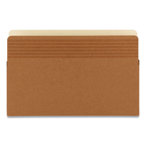 Image of Smead Easy Grip Pockets, 5.25" Expansion, Legal Size, Redrope, 10/box