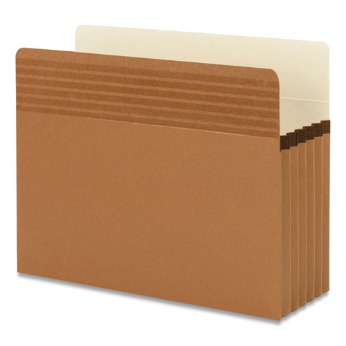 Image of Smead Easy Grip Pockets, 5.25" Expansion, Letter Size, Redrope, 10/box