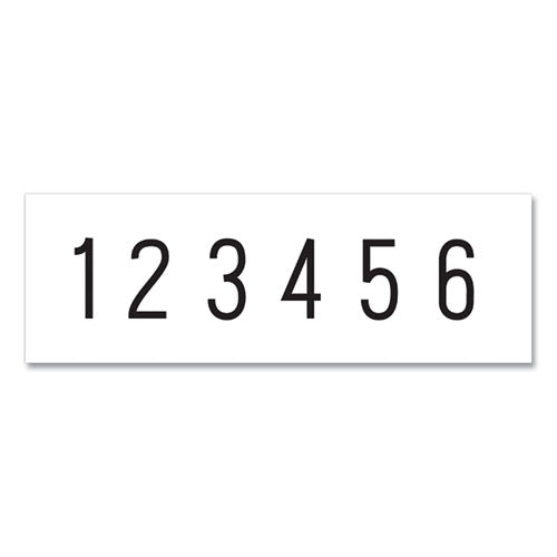 Image of Offistamp® Numberer, Pre-Inked/re-Inkable, 6 Bands, 1.88 X 0.25, Black
