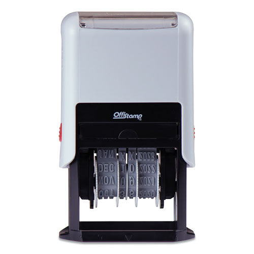 Image of Offistamp® Self-Inking Date Stamp, 5 Years, 1" X 0.38", Black Ink