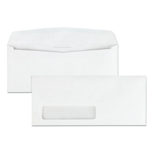 Image of Quality Park Park Ridge Embossed Executive Envelope, Address Window, #10, Commercial Flap, Gummed Closure, 4.13 x 9.5, White, 500/Box
