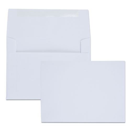 Image of Quality Park Greeting Card/invitation Envelope, A-6, Square Flap, Gummed Closure, 4.75 X 6.5, White, 100/box